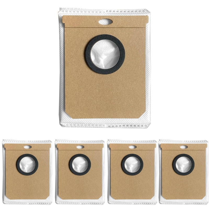 Pack de 5 bolsas vaciado para Conga Home 10000, 8090 Ultra, 9090, Dreame L50, L60 SES y Haier H9+