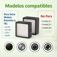 Pack de recambios para Roomba E5, E6, i7, i7+ Plus