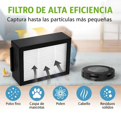 Filtro Roomba E5, E6, i7, i7+ Plus - Aspiradora Robot