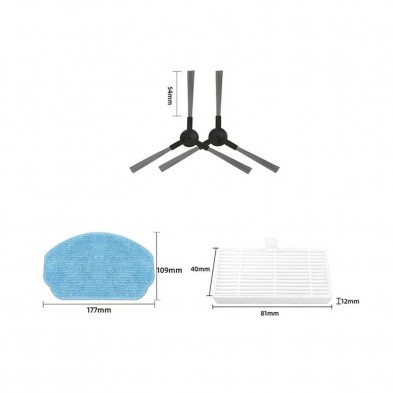 Dimensiones repuestos Cecotec Conga 999 Origin X-Treme