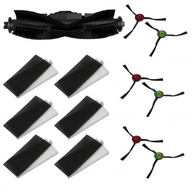 Pack de Accesorios Compatible con Robot Aspirador Cecotec Conga Series Eternal Laser