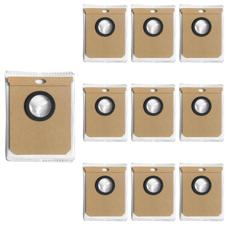 10 bolsas de vaciado para Conga Home 10000, 8090 Ultra, 9090 IA, Dreame L50 y L60 SES y Haier H9+