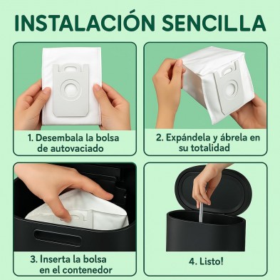 Bolsas autovaciado para Conga 2290 (Ultra, Ultra Home, Titanium), pack de 6