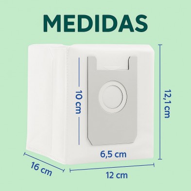 Dimensiones bolsas autovaciado para Conga 2290 (Ultra, Ultra Home, Titanium), pack de 6