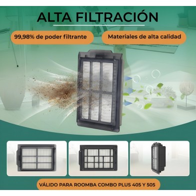 Kit de repuestos para Roomba 405 y 505 Plus Combo
