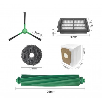 Dimensiones recambios Roomba Plus Combo 405 y 505