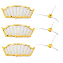 Original: Kit 3 filtros y 3 cepillos laterales para Roomba 500