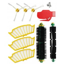 Kit de accesorios MIKONG para iRobot Roomba 605 692 671 620 676 606 631 Piezas de repuesto para robot aspirador 19 paquetes de cepillo de rodillo cepillo lateral y rueda delantera filtro 