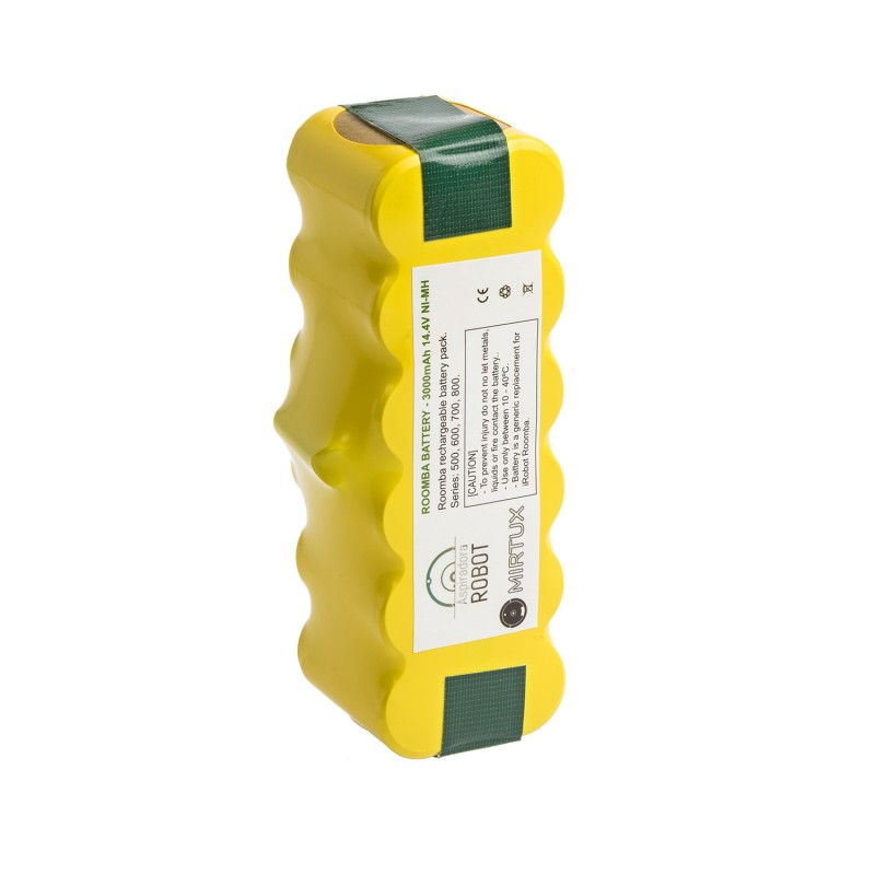 Batterie 14,4V 1800mAh Pour Aspirateur Robot Roomba - Compatible Séries 500, 600, 700, 800 - Autonomie Améliorée - 10
