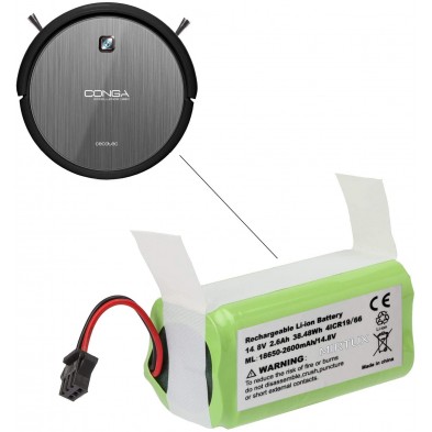 Batería compatible para Conga 990 Excellence 14,8V 2600mah Li-Ion